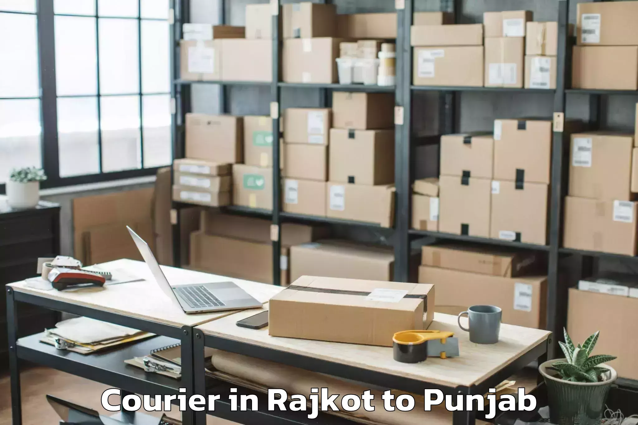 Easy Rajkot to Nurpur Kalan Courier Booking